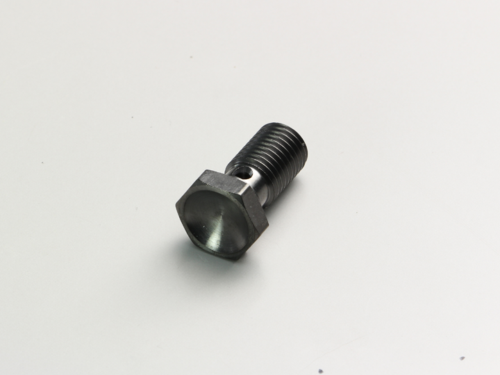 バンジョーボルト ブラック シングル用 ネジピッチ P1.0mm HURRICANE（ハリケーン）