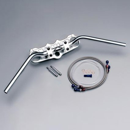 バーハンドルキット ブレーキホース オリジナル フルステンレス