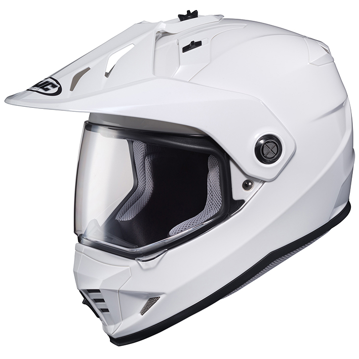 HJH133 DS-X1 ソリッド オフロードヘルメット ホワイト Lサイズ HJC