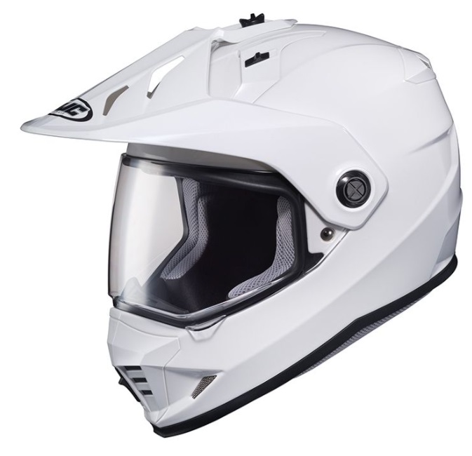 HJH133 DS-X1 ソリッド ホワイト S（55-56cm） オフロードヘルメット HJC