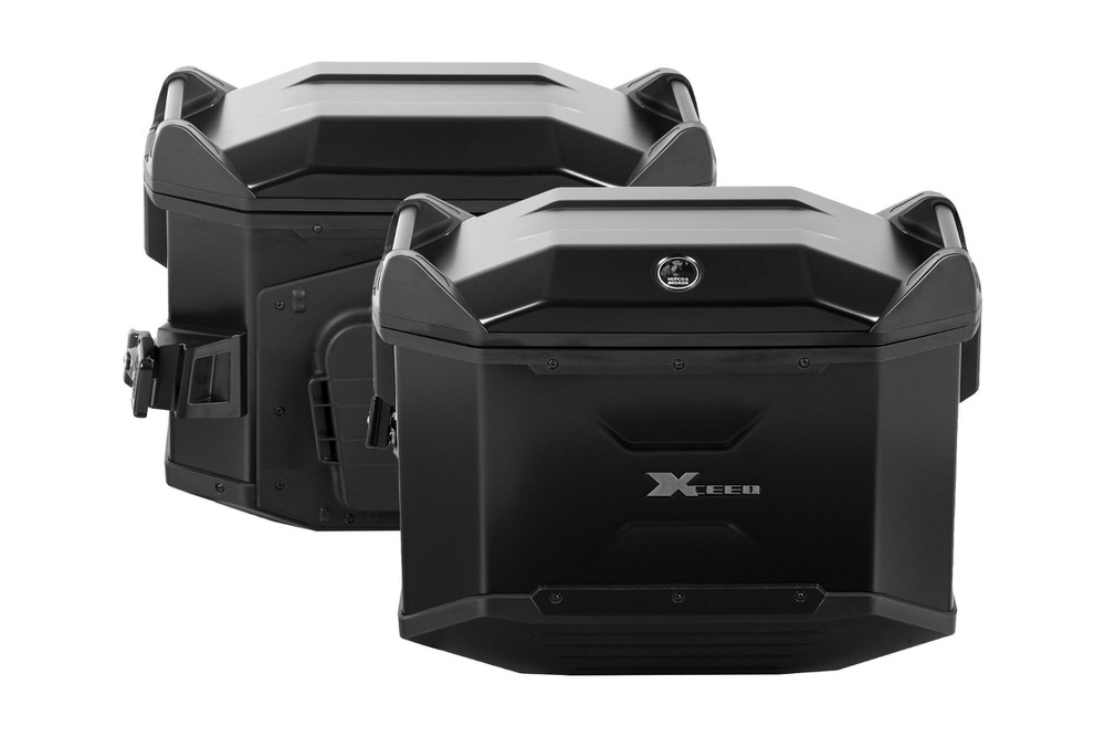全ての ヘプコアンドベッカー XCEED サイドケースセット チタンカラー パニアケース サイドボックス サイドバッグ 