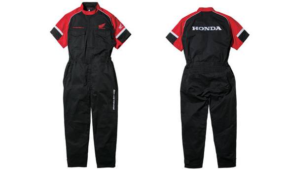 Honda レーシングピットスーツSS（半袖） ブラック Sサイズ HONDA（ホンダ）