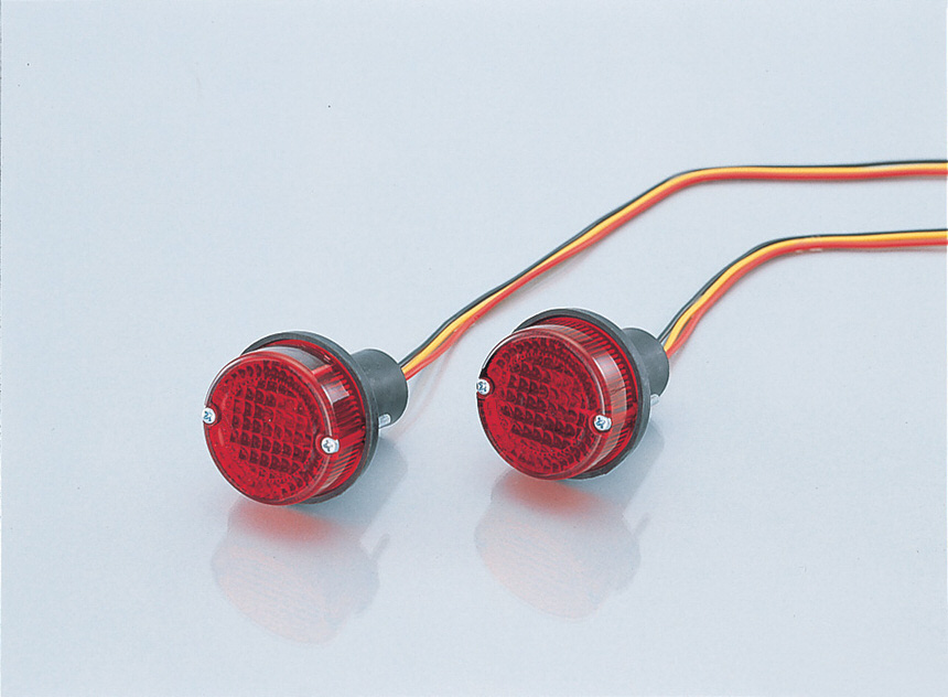 テールランプ 丸型ミニテールランプセット（2個セット）赤色 KITACO（キタコ）