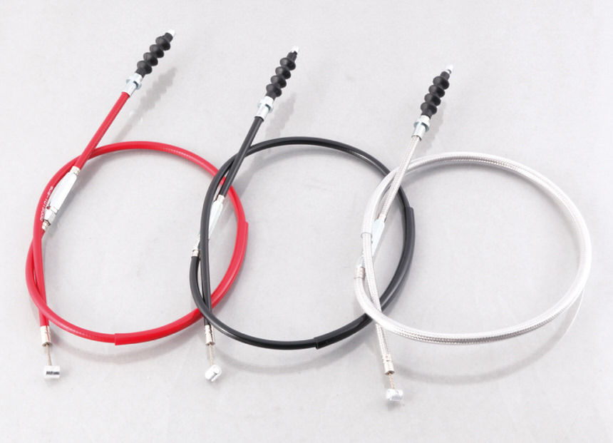 クラッチケーブル ステンメッシュ/745mm（Lレバー&ホルダーセット用） KITACO（キタコ） モンキー/ゴリラ系（キャブレター車）