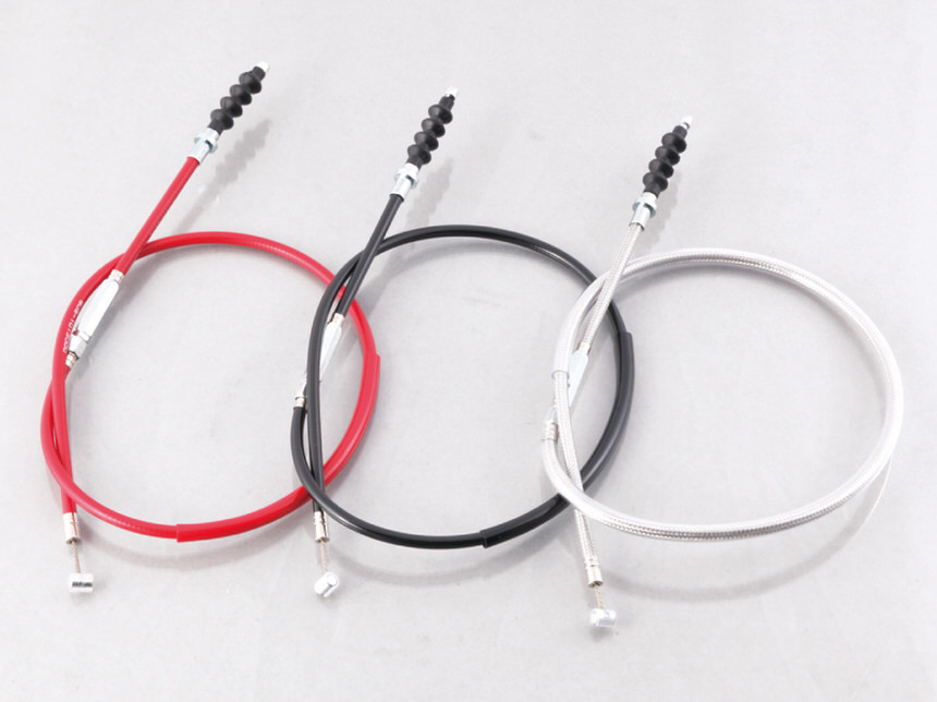 クラッチケーブル ステンメッシュ/895mm（Lレバー&ホルダーセット用） KITACO（キタコ） モンキー/ゴリラ系（キャブレター車）