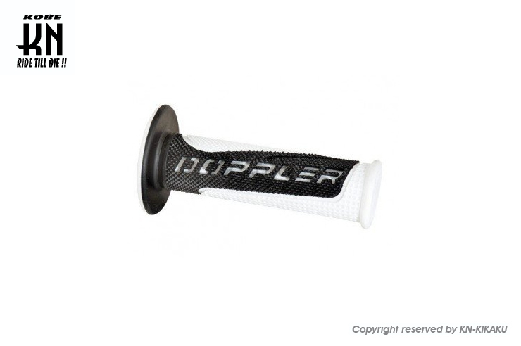 Doppler ハンドルグリップ（非貫通タイプ） （120mm）ブラック/ホワイト KN企画