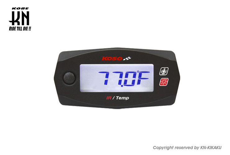 KOSO Mini4 表面温度計&電圧計（タイヤ表面温度/シリンダーヘッドなど汎用+電圧計）非接触赤外線センサー式 KN企画
