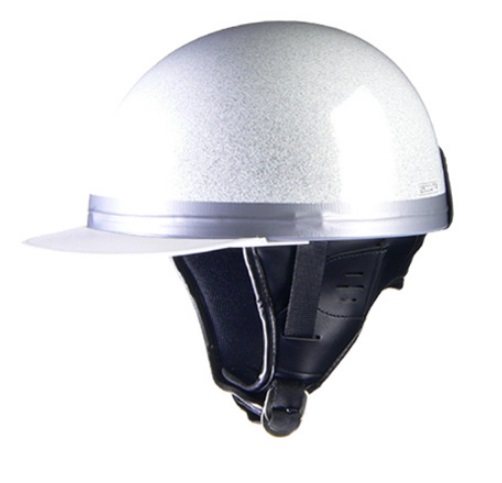 HARVE HS-501 コルクハーフヘルメット メタルホワイト フリー（57〜60cm未満） リード工業
