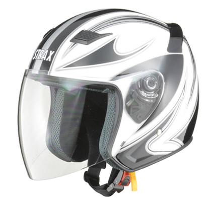 STRAX SJ-9 ジェットヘルメット ホワイト M（57〜58cm未満） リード工業