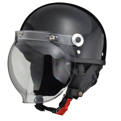 CROSS CR-760 ハーフヘルメット ブラック フリー（57〜60cm未満） リード工業