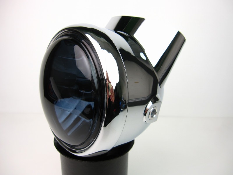 6V用マルチリフレクターレンズヘッドライト グレーセット クローム MINIMOTO（ミニモト） ダックス（DAX）6V