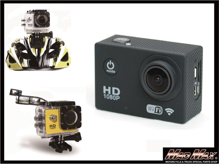 H264 フルHD スポーツビデオカメラ ブラック MAD MAX（マッドマックス）