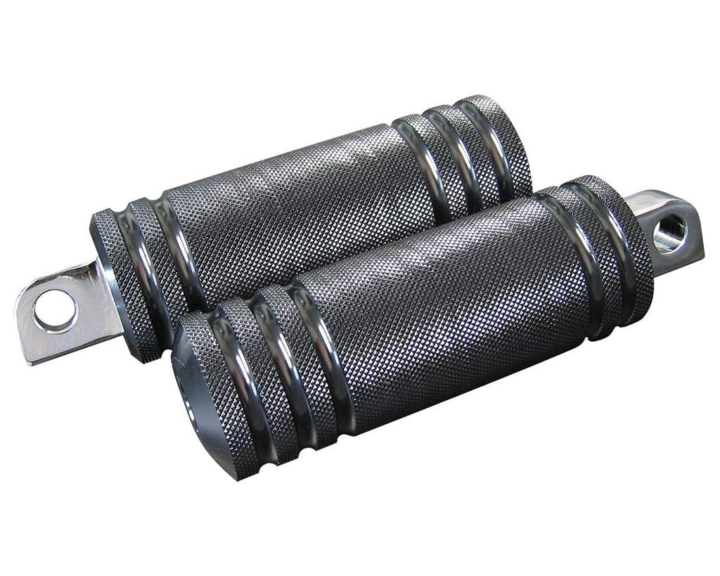 アルミ5リブフットペグ ラージ ブラック NEO FACTORY（ネオファクトリー）