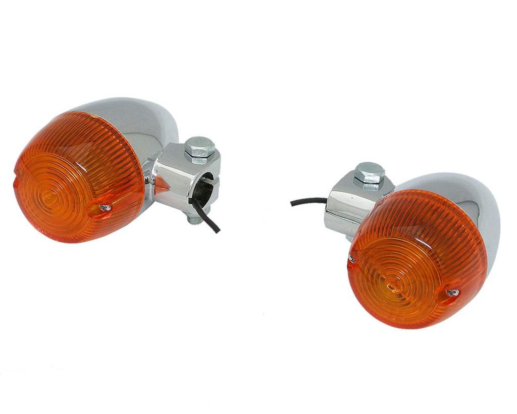 ユニバーサルマウント ラウンドボディウインカーセット クローム NEO FACTORY（ネオファクトリー）