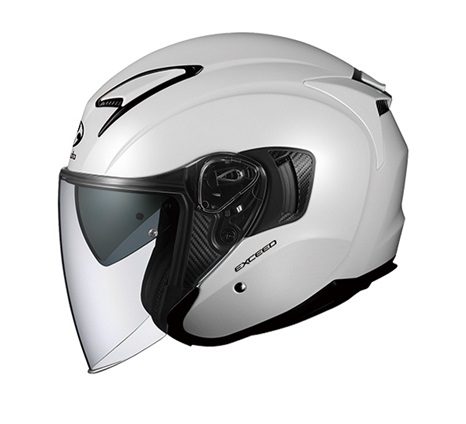 EXCEED パールホワイト XLサイズ（61-62） ジェットヘルメット OGK 