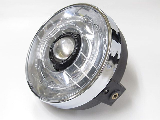 LH-3150 LEDプロジェクターヘッドライト 180φ ネイキッド 丸目タイプ 3000K PROTEC（プロテック）