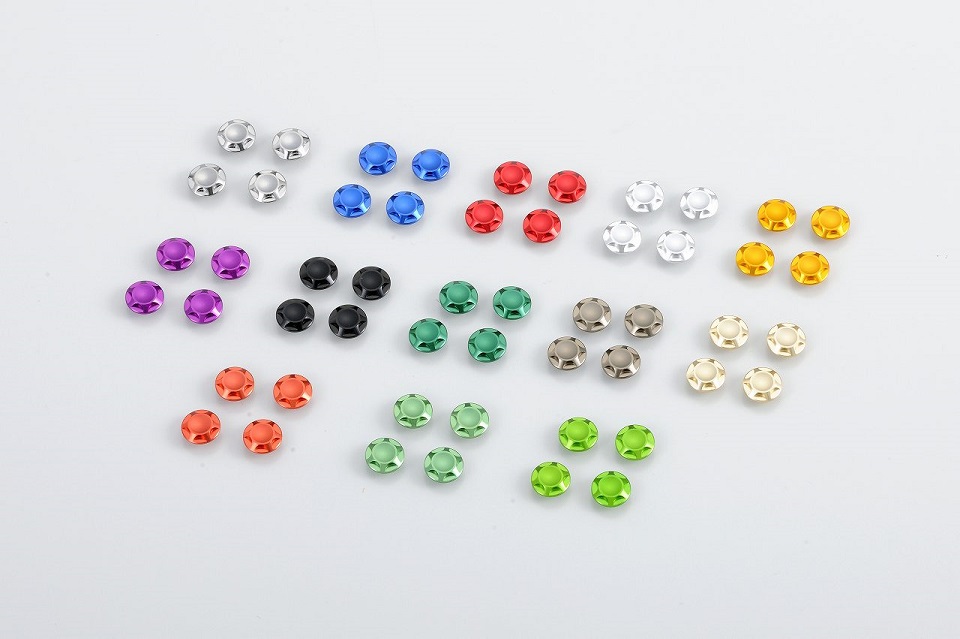 NASAタイプキャップボルトカバー M10用 メッキ POSH（ポッシュ）