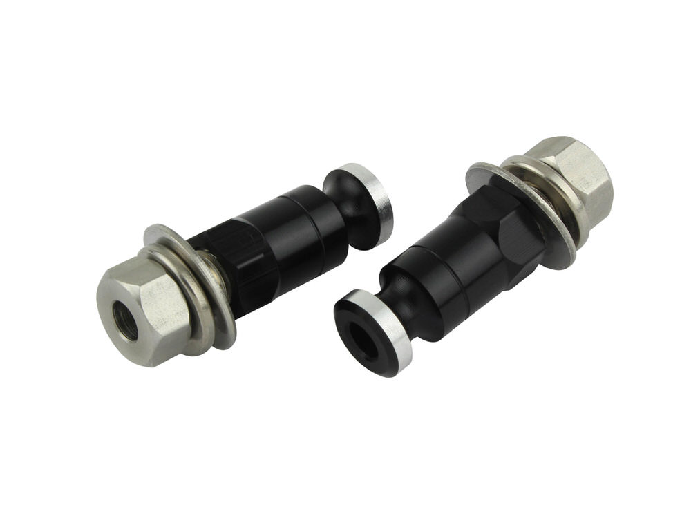 アルミウインカーステー ロングボルト 2本入・M10×30mmボルト付 ブラック POSH（ポッシュ）