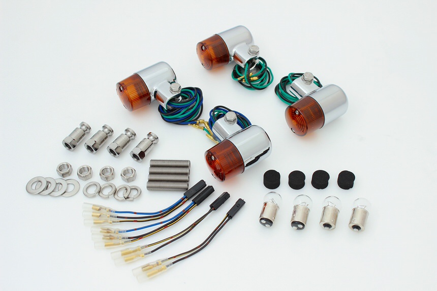 71タイプウインカーセット メッキボディー/オレンジレンズ POSH（ポッシュ） ZRX400II（04年〜）