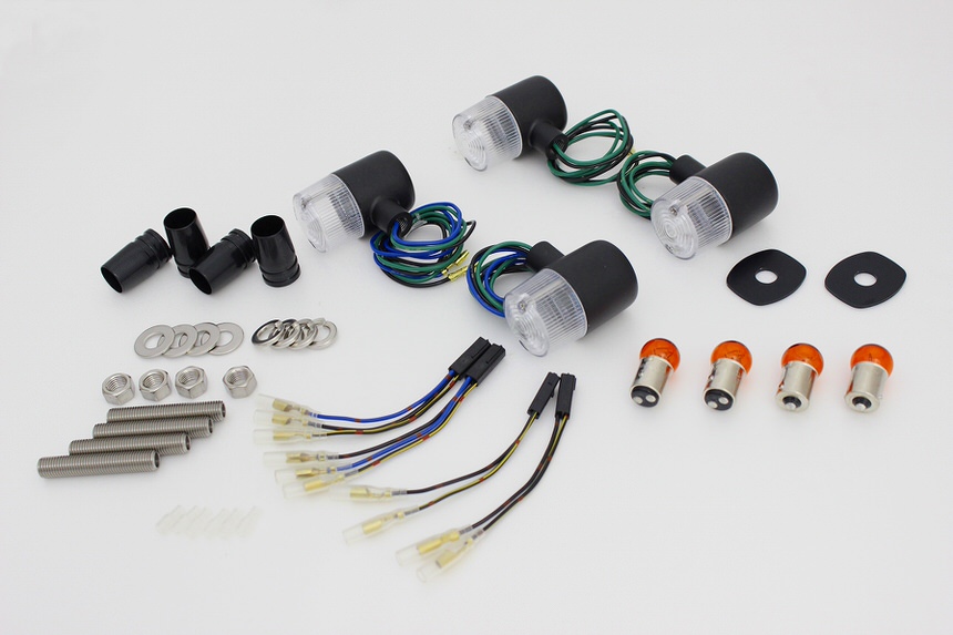 クラシカル71タイプウインカーセット ブラックボディー/クリアーレンズ POSH（ポッシュ） ZRX400II（04年〜）