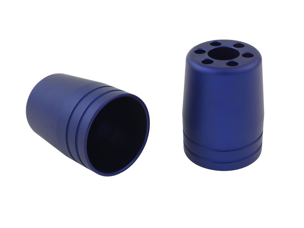 ウルトラヘビーバーエンド用補修部品 アウターカバーのみ M8/マットブルー POSH（ポッシュ）