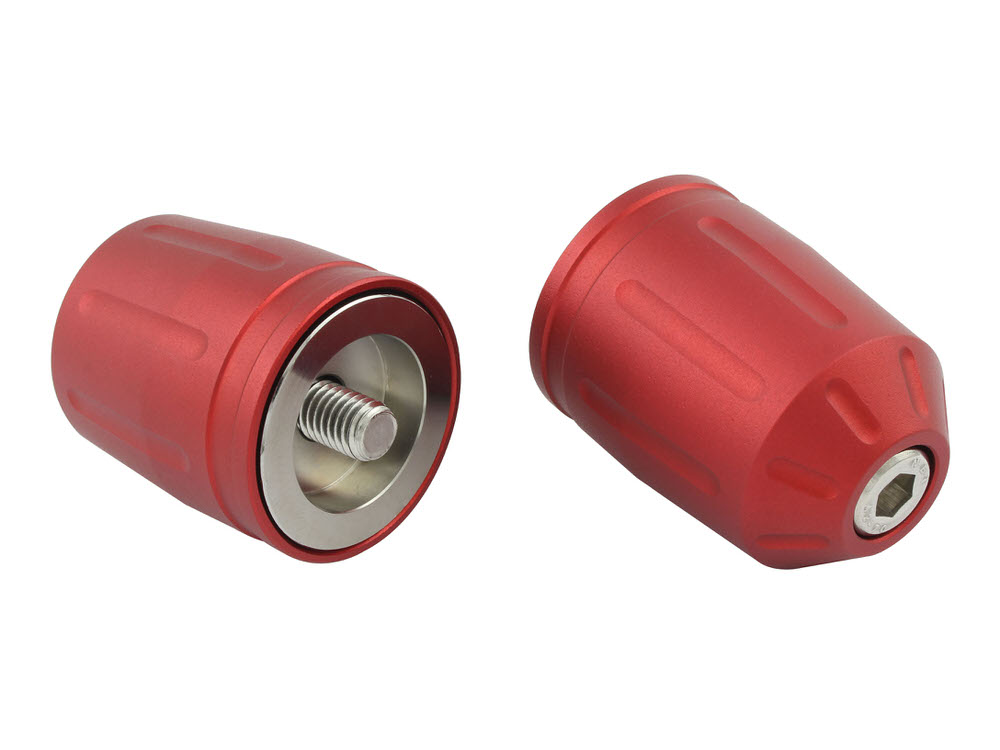 ウルトラヘビーバーエンドタイプ2 KAWASAKI純正ハンドル M8用 マットレッド POSH（ポッシュ）