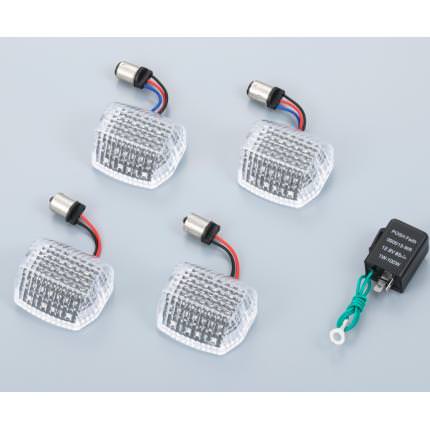 ウインカーLEDコンバージョンキット 一台分車種専用キット クリアーレンズ POSH（ポッシュ） ZRX400