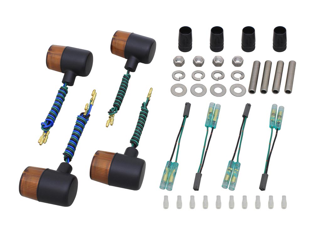 ボルトオンウインカーキット クラシカル71タイプ ブラック/オレンジレンズ POSH（ポッシュ） GSX400インパルス（99年〜）