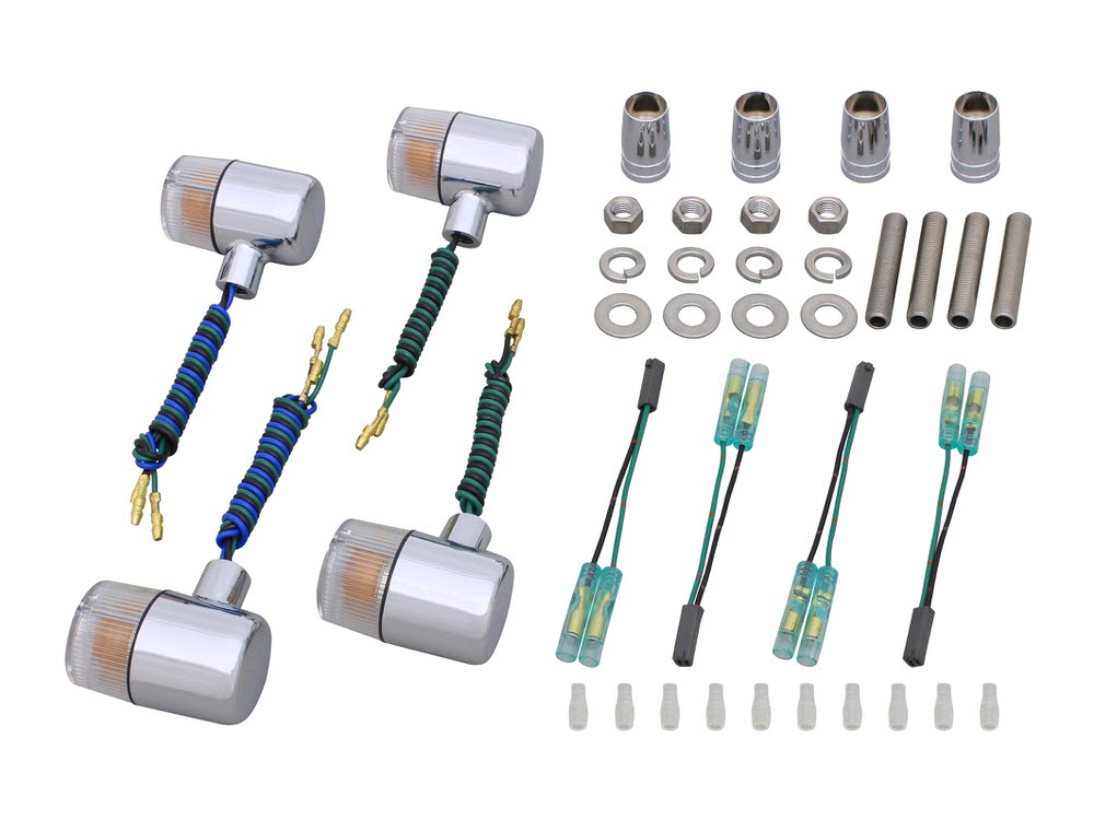 ボルトオンウインカーキット クラシカル71タイプ メッキ/クリアレンズ POSH（ポッシュ） GSX400インパルス（99年〜）