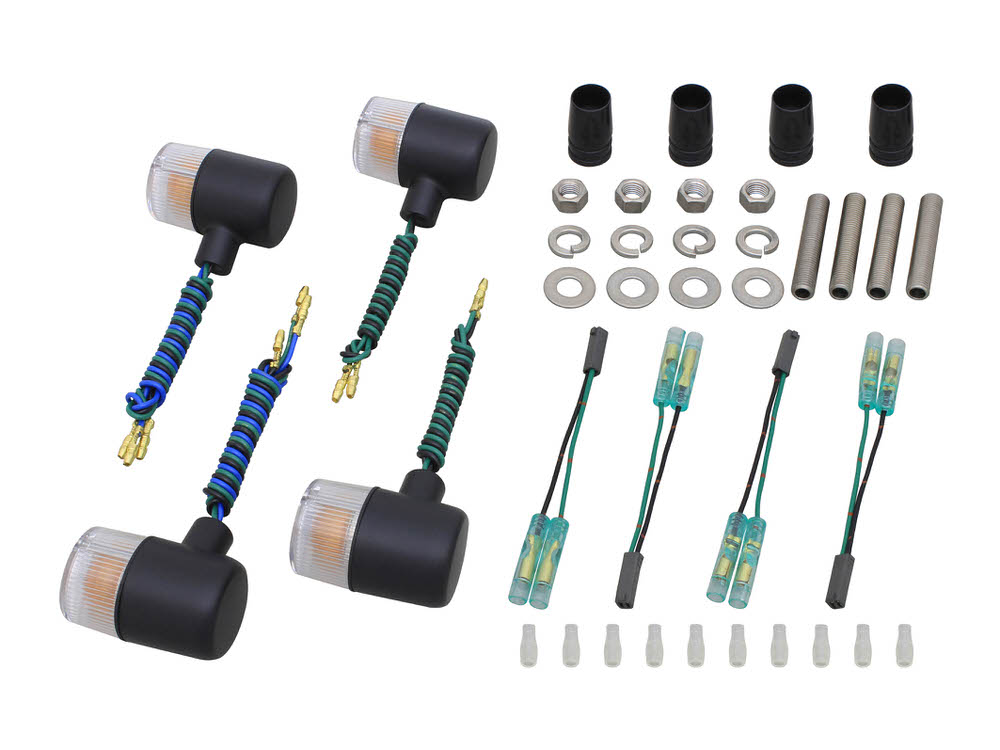 ボルトオンウインカーキット クラシカル71タイプ ブラック/クリアレンズ POSH（ポッシュ） GSX400インパルス（99年〜）