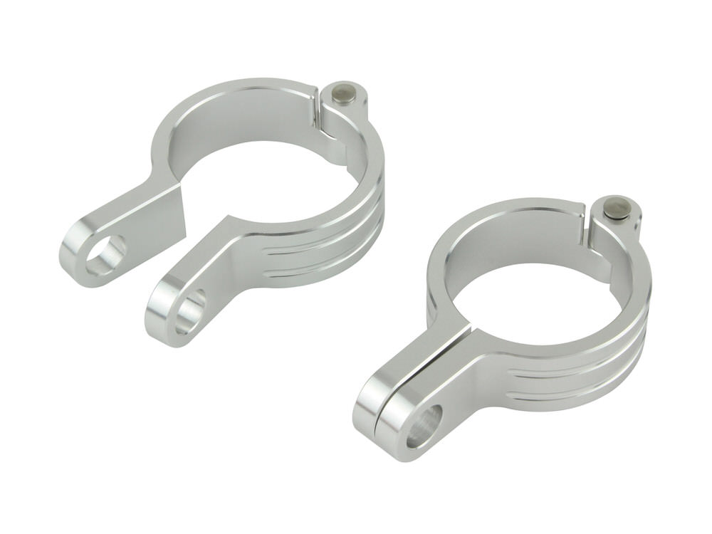 マシンドウインカーベースクランプ　適合フォーク径Φ39mm シルバー POSH（ポッシュ）