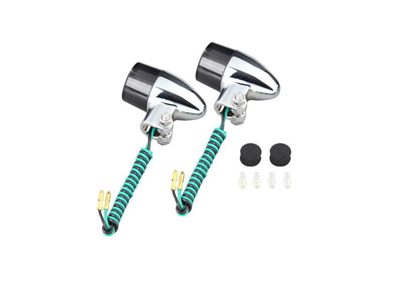 キャストウインカー 砲弾タイプ（シングル球仕様）メッキ/スモークレンズ 電球無 POSH（ポッシュ）