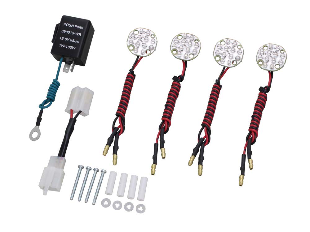 LEDウインカーコンバージョンキット（丸型）シングルモジュール POSH（ポッシュ）