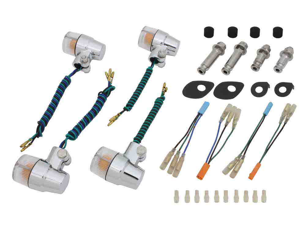 ボルトオンウインカーキット スーパーバイクミニタイプ メッキ/クリアレンズ POSH（ポッシュ） CB400SF SPEC3（04〜05年/08〜12年）