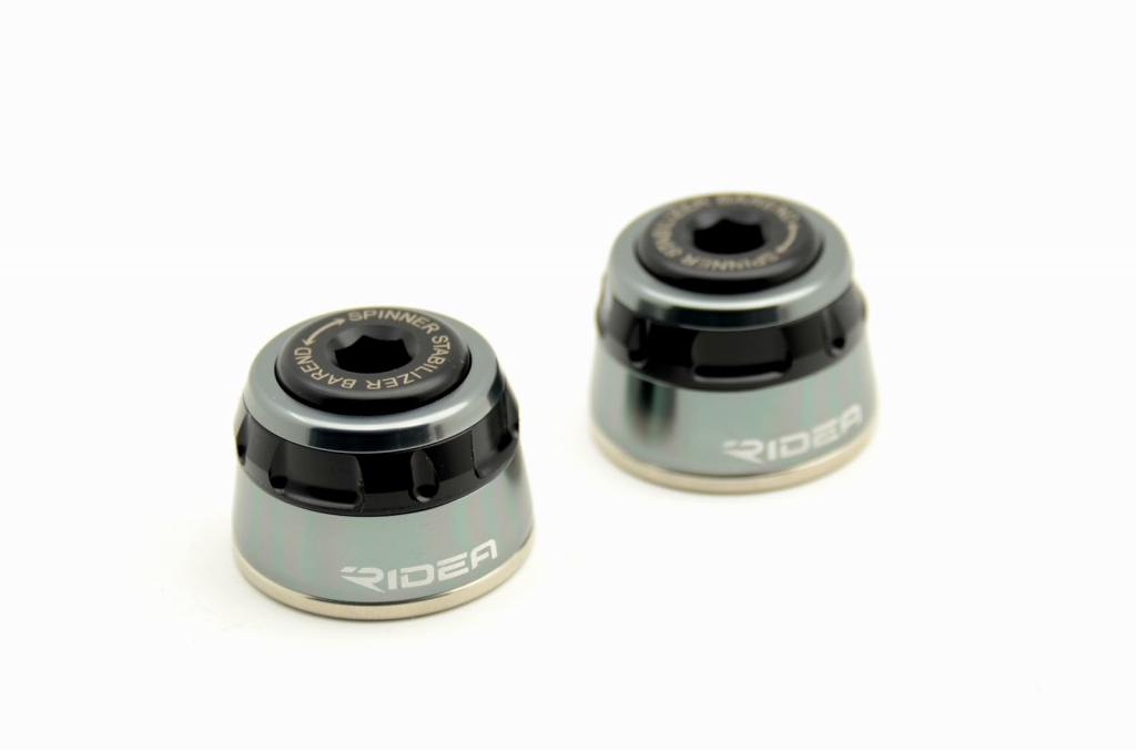 ハンドルバーエンド ショートタイプ ハンドル内径15.5-18mm カラー：チタンカラー RIDEA（リデア）