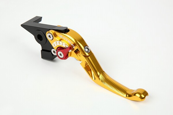 可倒式アジャストショートブレーキレバー ゴールド RIDEA（リデア） 400X（13年）