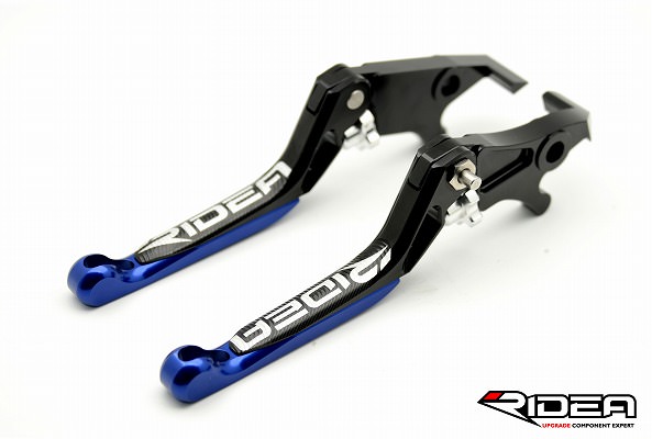 3Dスライド延長式ノブアジャストブレーキレバー 左右セット ブラック（LV3-EE-A03-BK） RIDEA（リデア） PCX150（KF12/KF18）