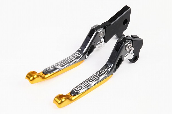 3Dスライド延長式ノブアジャストブレーキレバー 左右セット チタン（LV3-EE-A03-TM） RIDEA（リデア） PCX150（KF12/KF18）