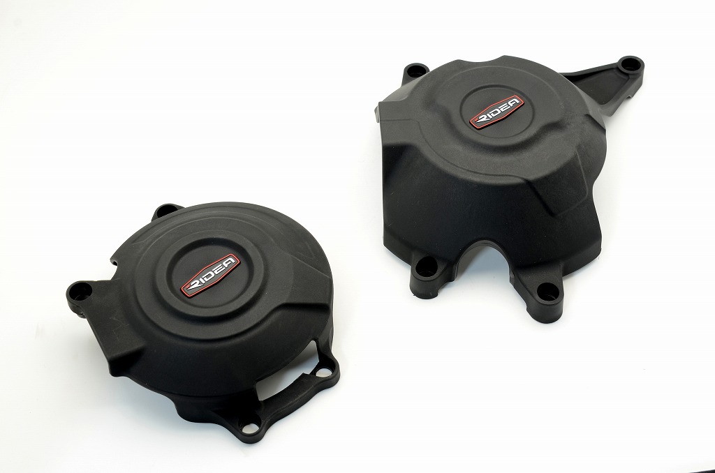 炭素繊維強化エンジンカバー（2次カバー） セット RIDEA（リデア） Ninja250（ニンジャ250）13〜17年