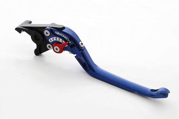 可倒式アジャストブレーキレバー ブルー RIDEA（リデア） Ninja400（ニンジャ）13〜17年