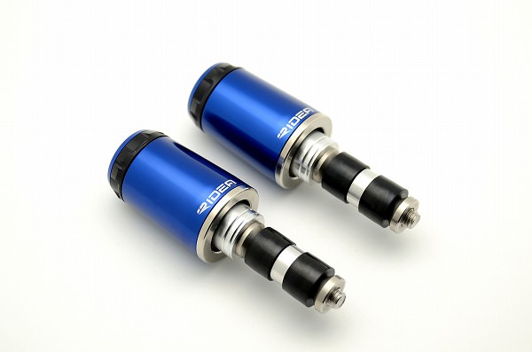 ハンドル内径Φ18-Φ20用 SPINNER バーエンド ロングタイプ ブルー SSB-1A-SS-BE RIDEA（リデア）