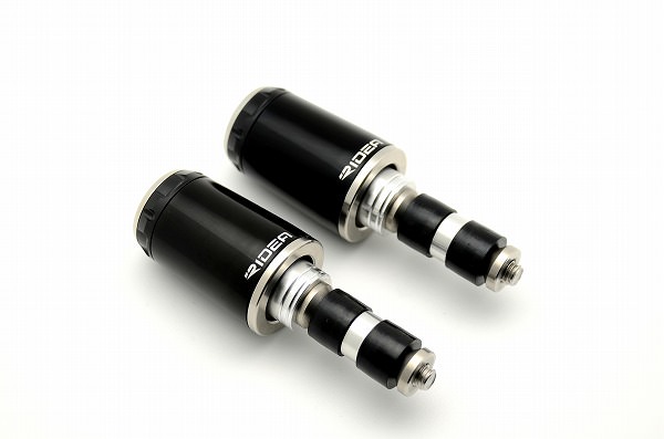 ハンドル内径Φ18-Φ20用 SPINNER バーエンド ロングタイプ ブラック SSB-1A-SS-BK RIDEA（リデア）