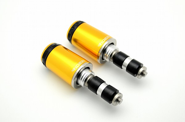 ハンドル内径Φ18-Φ20用 SPINNER バーエンド ロングタイプ ゴールド SSB-1A-SS-GD RIDEA（リデア）