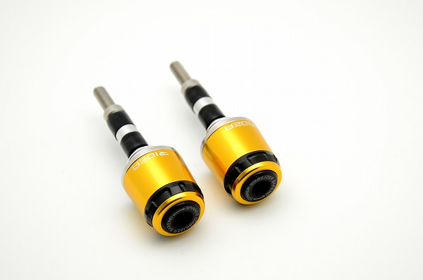 ハンドル内径Φ13.5-Φ15.5用 SPINNER バーエンド ミドルタイプ ゴールド SSB-1B-ST-GD RIDEA（リデア）
