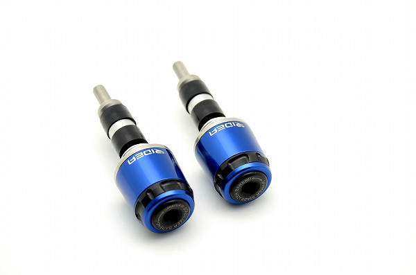 ハンドル内径Φ18-Φ20用 SPINNER バーエンド ミドルタイプ ブルー SSB-1B-SS-BE RIDEA（リデア）