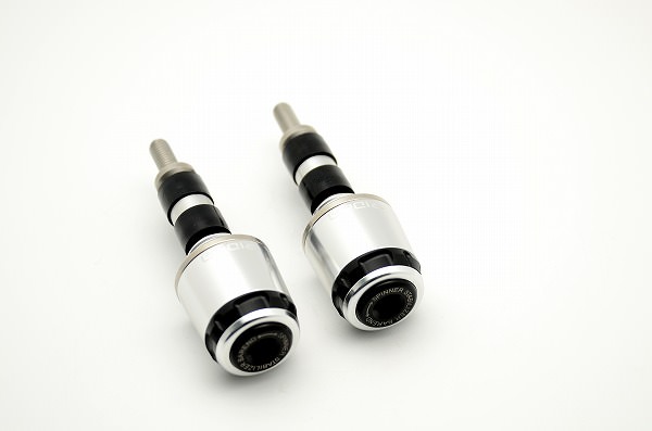 ハンドル内径Φ18-Φ20用 SPINNER バーエンド ミドルタイプ シルバー SSB-1B-SS-SR RIDEA（リデア）