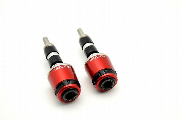 ハンドル内径Φ18-Φ20用 SPINNER バーエンド ミドルタイプ レッド SSB-1B-SS-RD RIDEA（リデア）