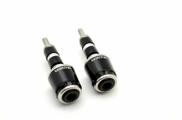 ハンドル内径Φ18-Φ20用 SPINNER バーエンド ミドルタイプ ブラック SSB-1B-SS-BK RIDEA（リデア）