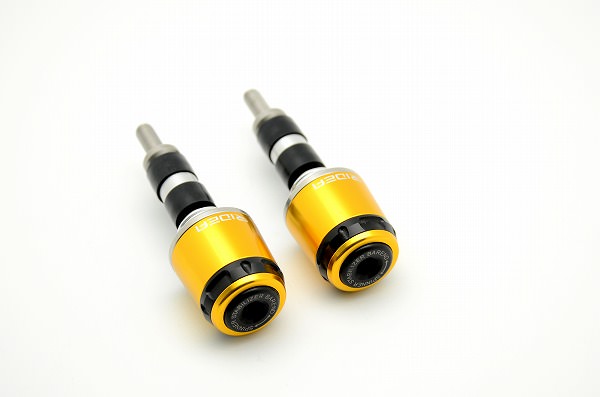 ハンドル内径Φ18-Φ20用 SPINNER バーエンド ミドルタイプ ゴールド SSB-1B-SS-GD RIDEA（リデア）