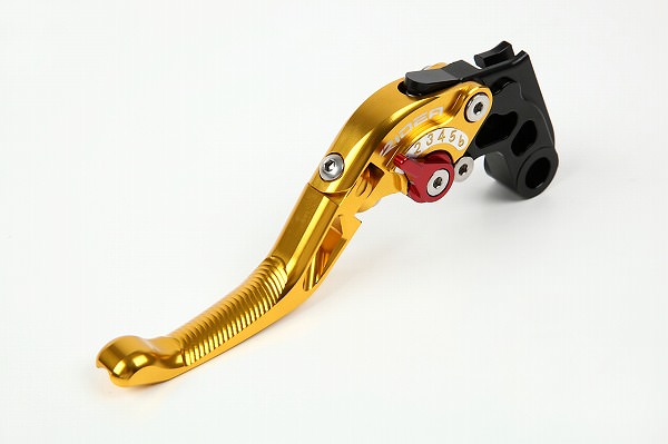可倒式アジャストショートクラッチレバー ゴールド RIDEA（リデア） GSR600（06〜11年）